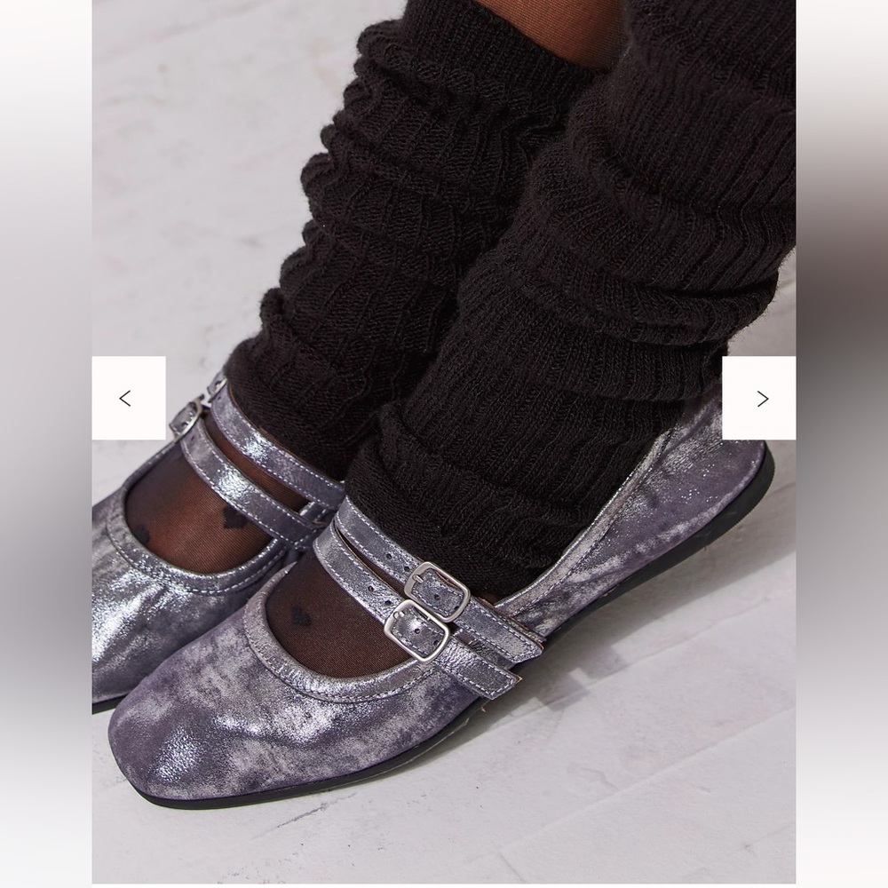 Free People Silver Flats